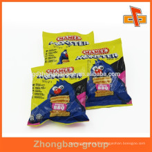 Food grade plastic heat seal foil bags for snack packaging